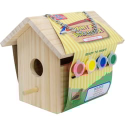 T.S. Shure Paint A Birdhouse Kit Brown 3 pc