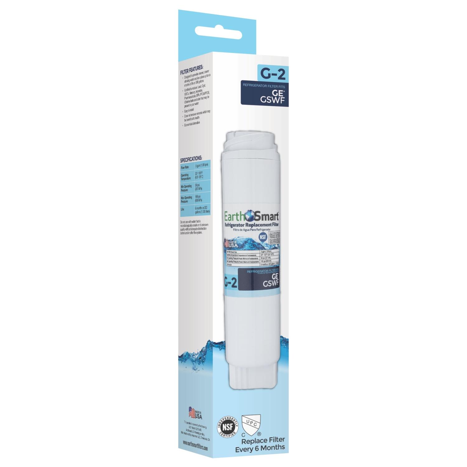 EarthSmart G-2 Refrigerator Replacement Filter For GE GSWF Mfr