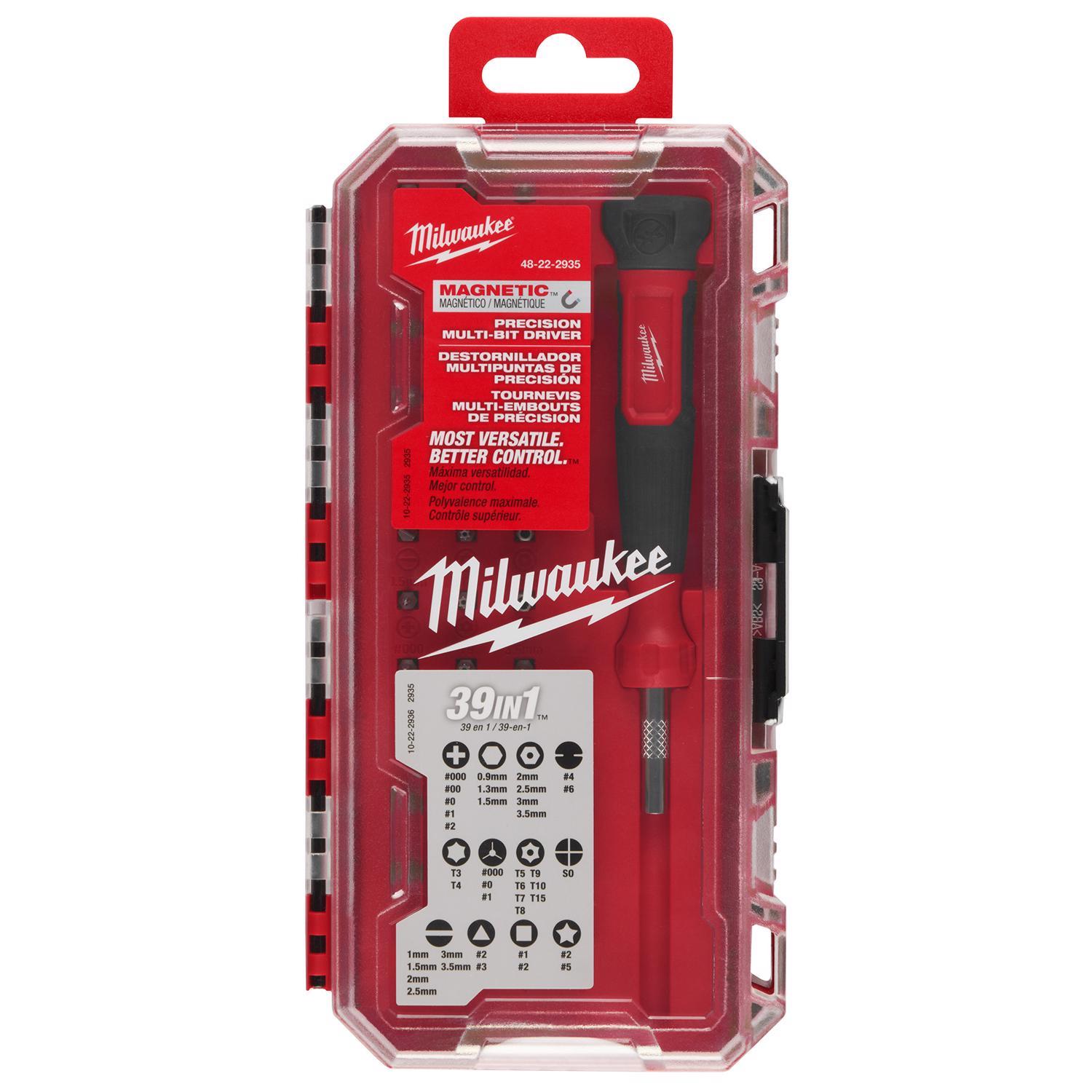 まいくページ Milwaukee 39-in-1 Magnetic Multi-Bit Precision Screwdriver Mfr# 48