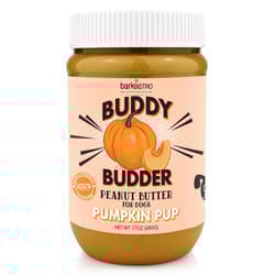 Buddy Budder Barkbistro Pumpkin Pup Grain Free Peanut Butter For Dogs 17 oz 1 pk