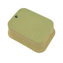 Dura 12 in. W X 17 in. D X 6 in. H Rectangular Valve Box with Lid Beige