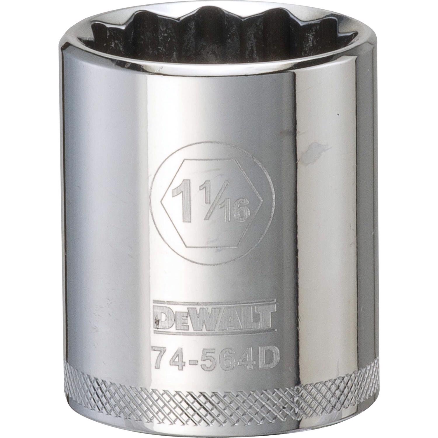 DEWALT Socket 12 Point 1/2in Drive 1 1/16in SAE - DWMT74564OSP