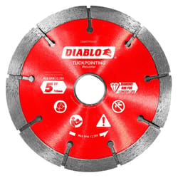 Diablo 5 in. D X 7/8 in. X .240 in. thick Diamond Tuck Point Masonry Cut-Off Wheel 1 pk