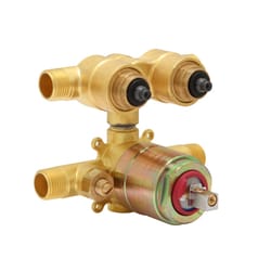 Huntington Brass Mixing Valve For Universal 5-3/8 in. L X 4-1/8 in. W X 4-5/8 in. H 1/2 in. Gold Bra
