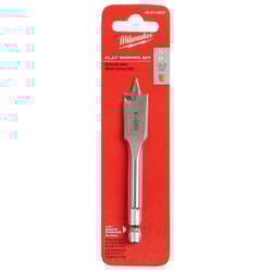 Milwaukee 4.5 in. L Carbon Steel Flat Boring Bit Hex Shank 1 pk