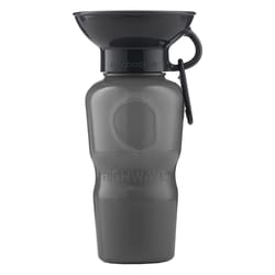 Highwave AutoDogMug Stone Gray Plastic 22 oz Portable Watering Bottle/Bowl For Dogs