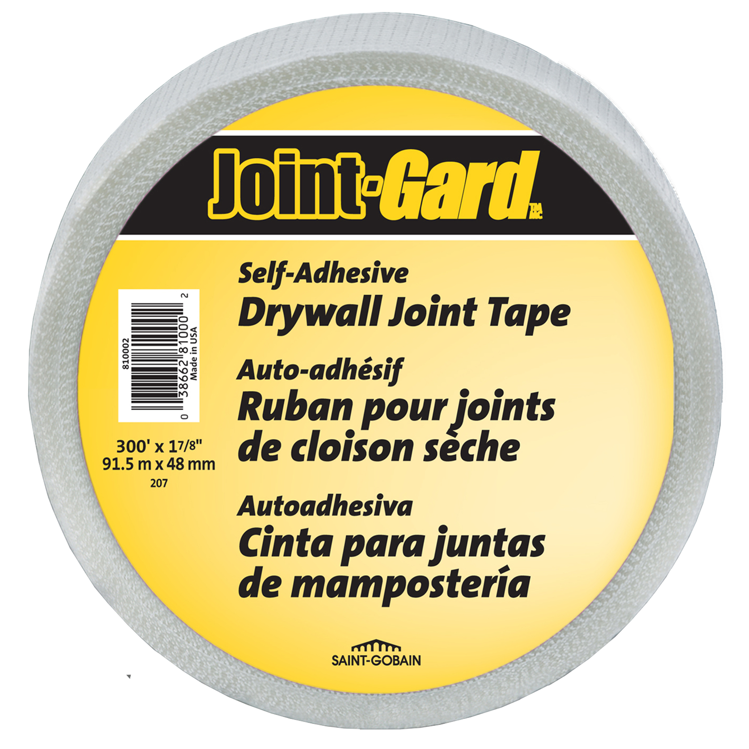Saint-Gobain ADFORS Joint-Gard 300 ft. L X 1-7/8 in. W Fiberglass Mesh White Self Adhesive Drywall J