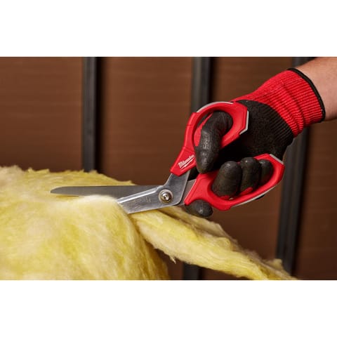 Milwaukee 9.3 in. Iron Carbide Smooth Offset Jobsite Scissors 1 pc
