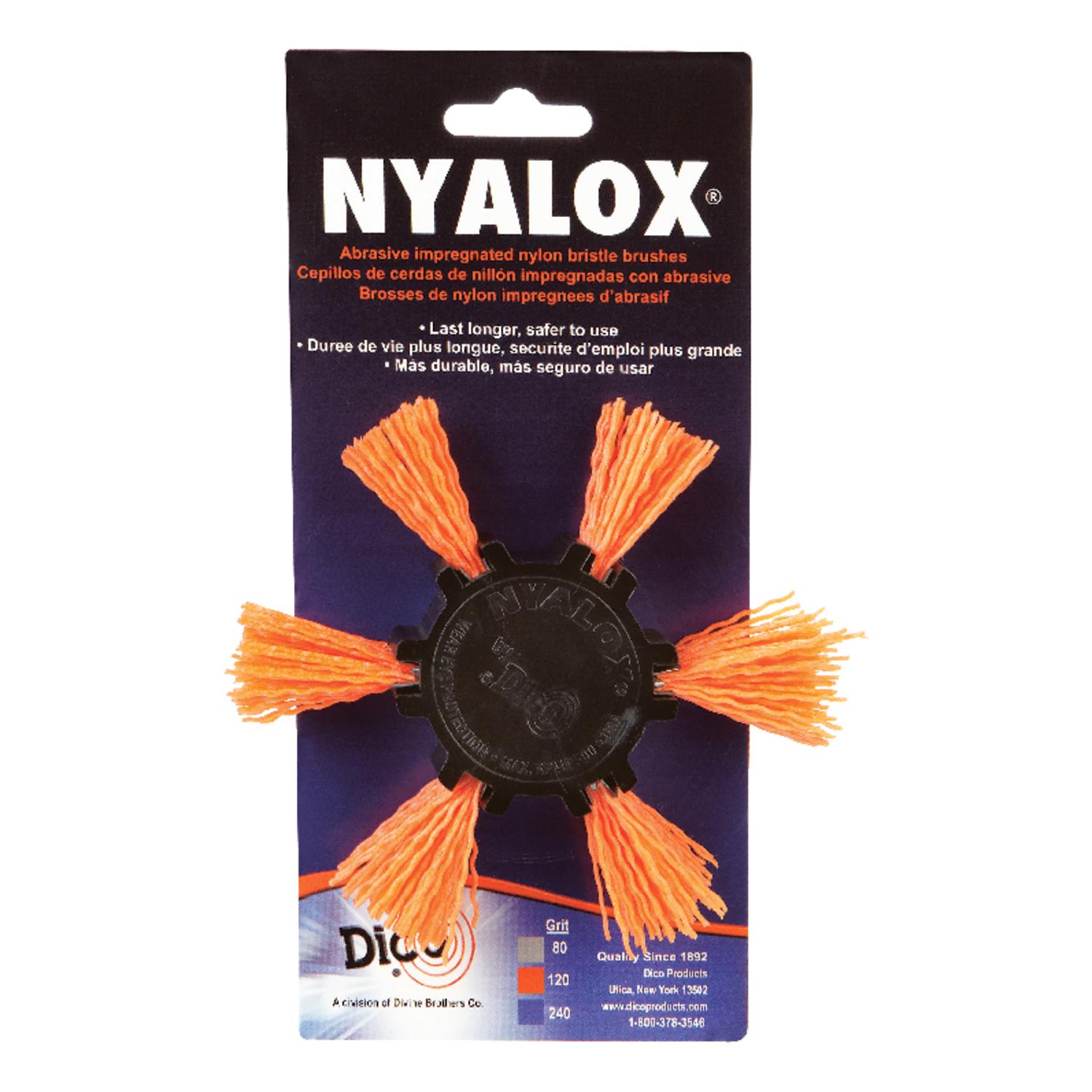 Dico Products 7200087 White Nyalox Brush – 4.5 Inch Diameter, 5/8-11 Thread For Angle Grinders - View #6