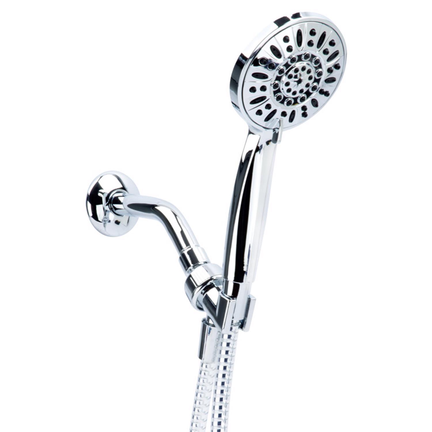 Oakbrook Collection Chrome PVC 3 settings Handheld Showerhead 1.8
