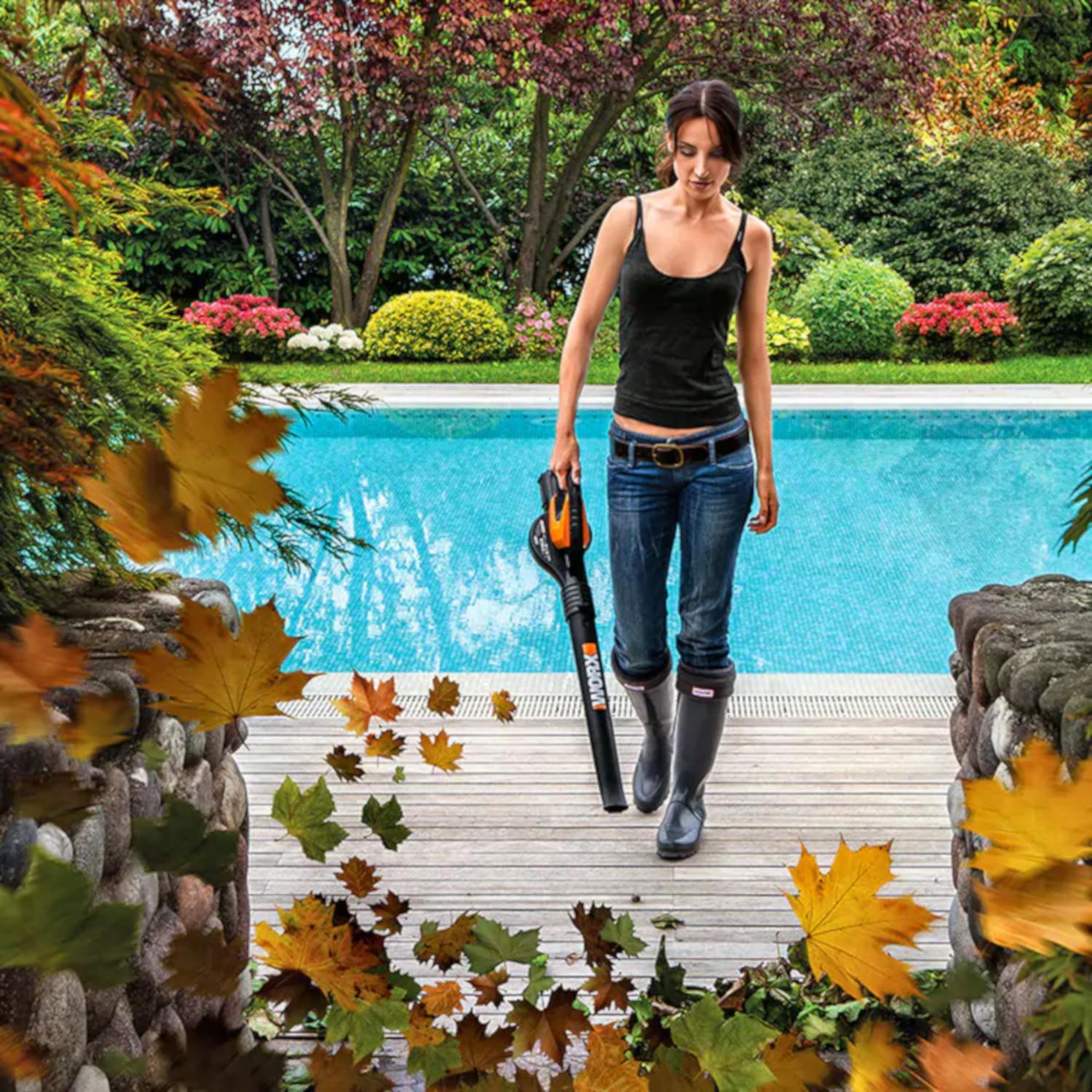 Worx WG545.9 Cordless Sweeper/Blower, 120 mph, Tool Only - Thumbnail 2