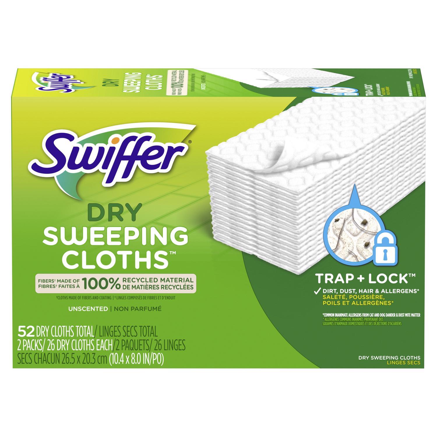 Swiffer Sweeper 5.4 in. Dry Microfiber Dust Mop Refill 52 pk Mfr