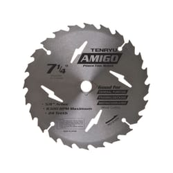 Tenryu Amigo 7-1/4 in. D X 5/8 in. Power Tool Tungsten Carbide Tipped Saw Blade 24 teeth 1 pc