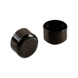 Shepherd Hardware Plastic Leg Tip Black Round 1 in. W 4 pk