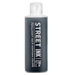 MTN Street Paint Gloss Black Solvent-Based Street Paint Refill Exterior and Interior 200 ml