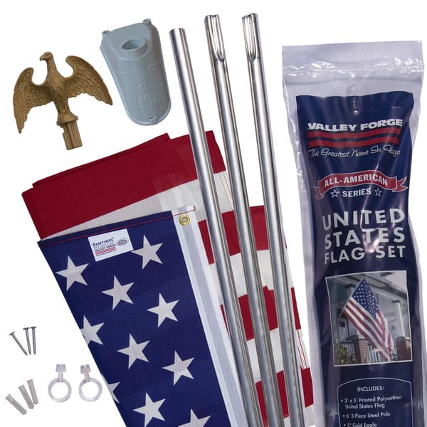 US flag & bracket kit