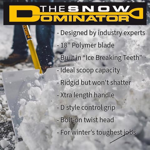 The Snowplow THE ORIGINAL SNOW PUSHER 18 in. W X 57.5 in. L Poly