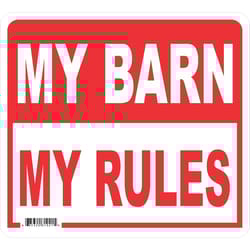 Signs Up English White Novelty Sign 11.5 in. H X 12.75 in. W