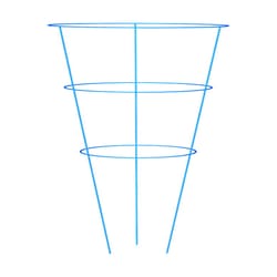 Panacea Vibrant 42 in. H X 16 in. W Green Steel Tomato Cage (ASSORTED COLORS)