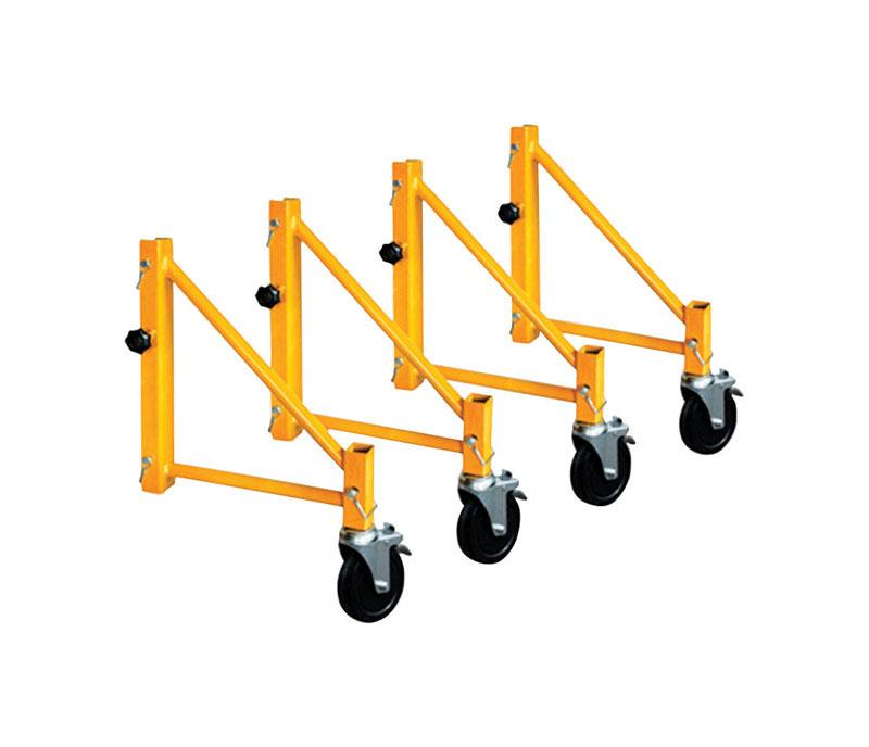 Metaltech 14in Outriggers with Casters for Jobsite Baker Scaffolds 4 Pack - I-CISO4