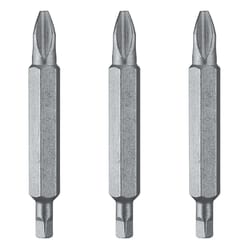 DEWALT Phillips/Square #2 Screwdriver Bit Heat-Treated Steel 3 pc
