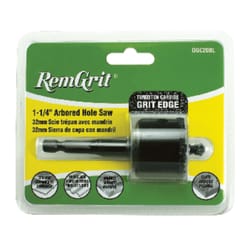 Disston 1-1/4 in. Carbide Grit 1/4 in. D Hole Saw Arbor Arbor Included