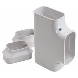 Slimduct Line Set Covers 9.88 in. W X 3 in. H White