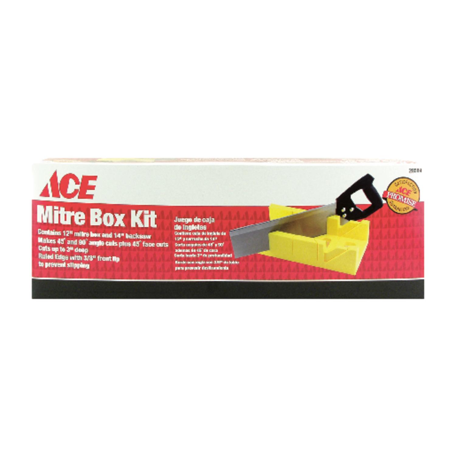 ⭐️mitre⭐️ Ace 12 in. L X 4 in. W Plastic Mitre Box with Back Saw