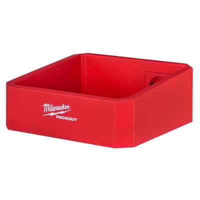 Milwaukee Packout Shop Storage Garage Organizer Compact Shelf Black/Red