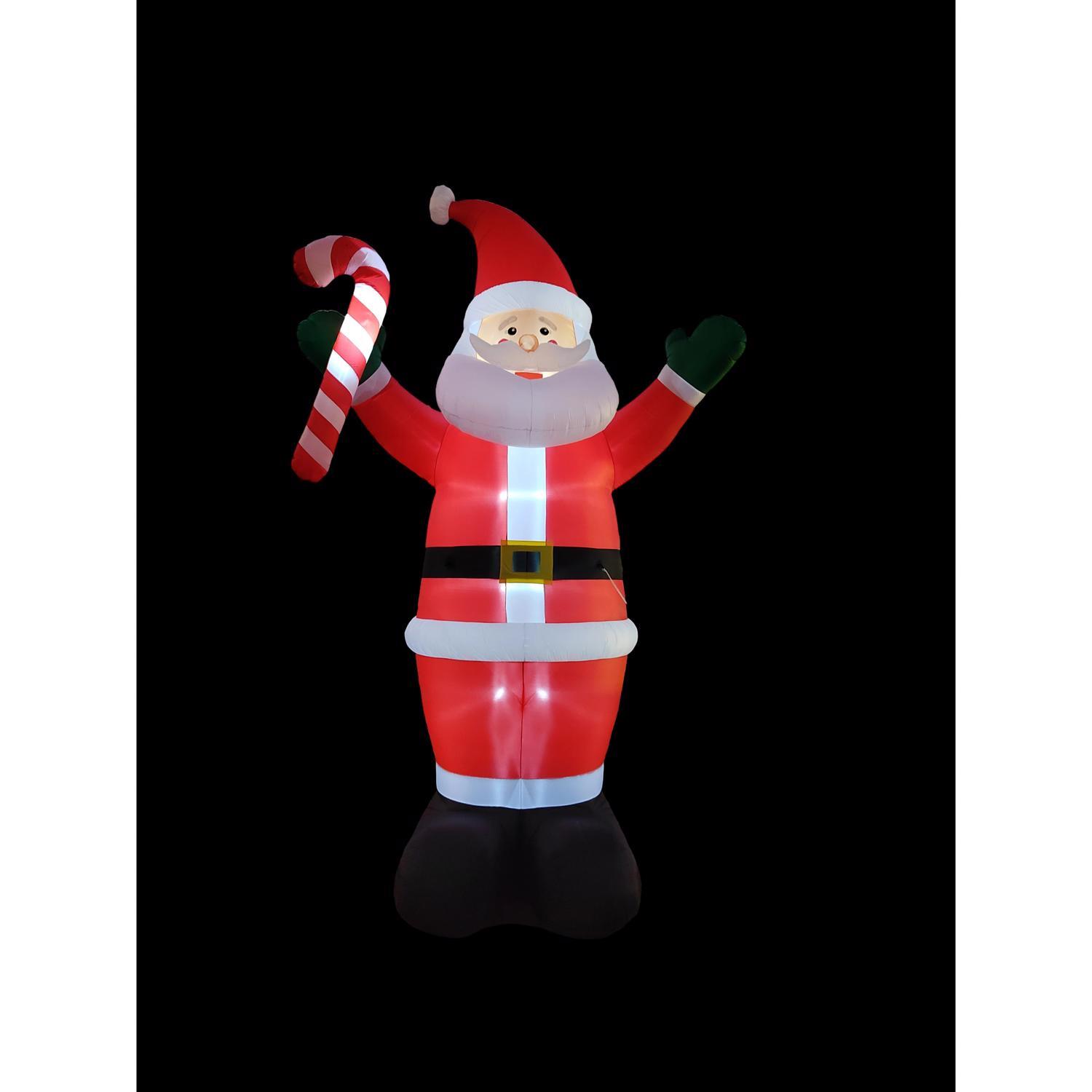 A Holiday Company Santa with Candy Cane 20 ft. Inflatable Mfr