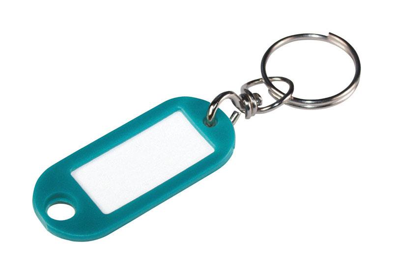Hillman Metal/Plastic Assorted Labeling/ID Key Ring Mfr# 701323