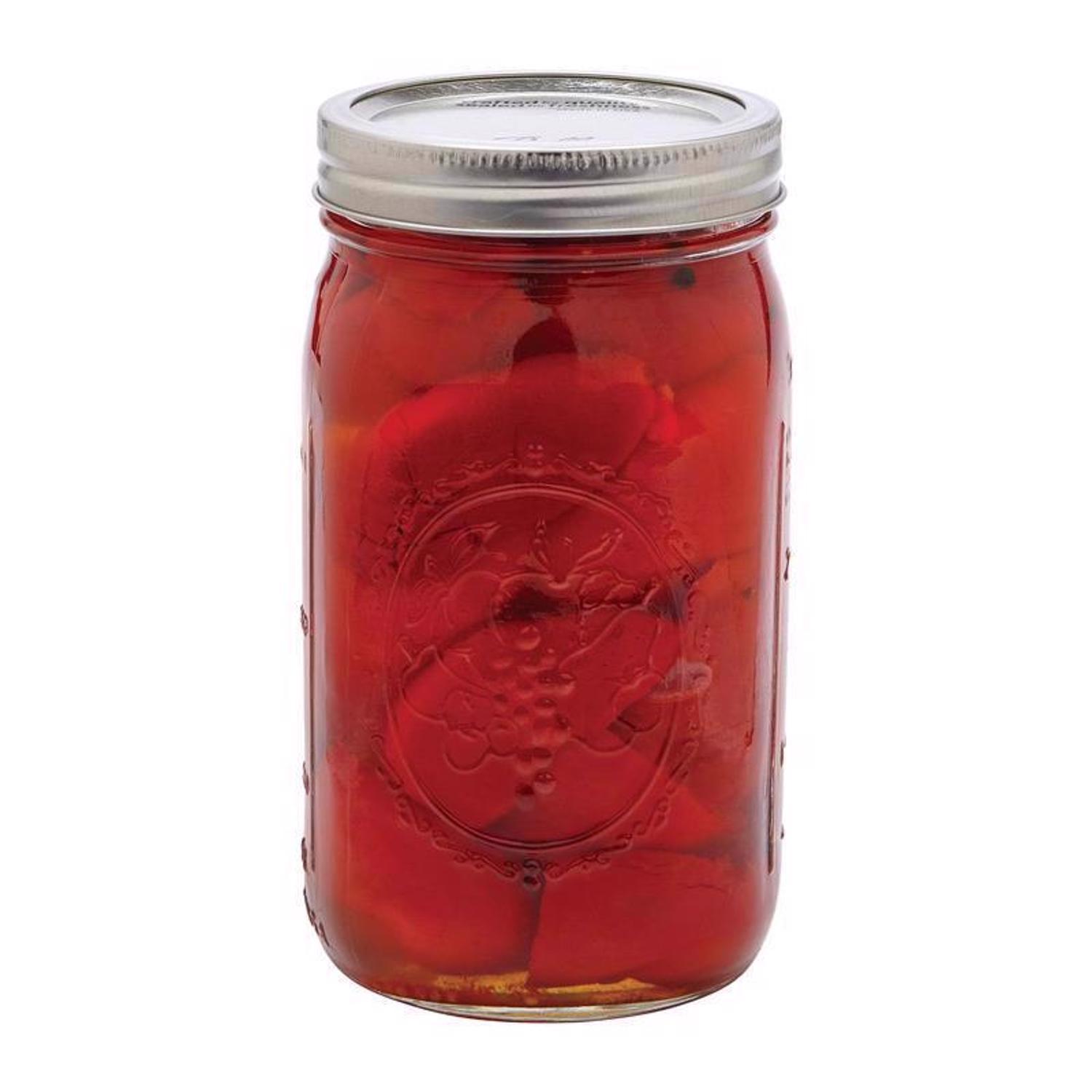 Ball 64oz 6pk Glass Wide Mouth Mason Jar with Lid and Band: Clear Canning Jars, Dishwasher-Safe, 4" Neck Diameter - Thumbnail 5