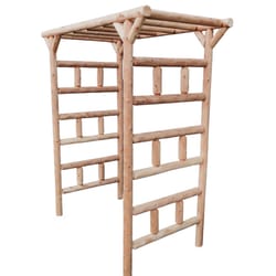Lakeland Mills 83 in. H Natural Wood Arbor
