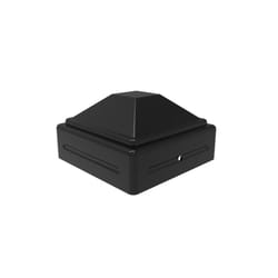 Fortress Building Products Estate 3 in. H X 3 in. L Powder Coated Black Steel Post Cap