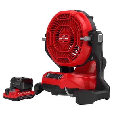 Craftsman V20 15 in. H X 8 in. D 3 speed Misting Fan Mfr