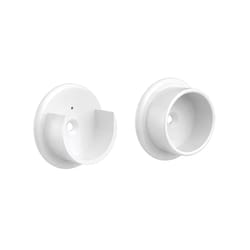 Knape & Vogt Pro 1-3/8 in. L X 1-3/8 in. D Powder Coated Plastic Rod Socket