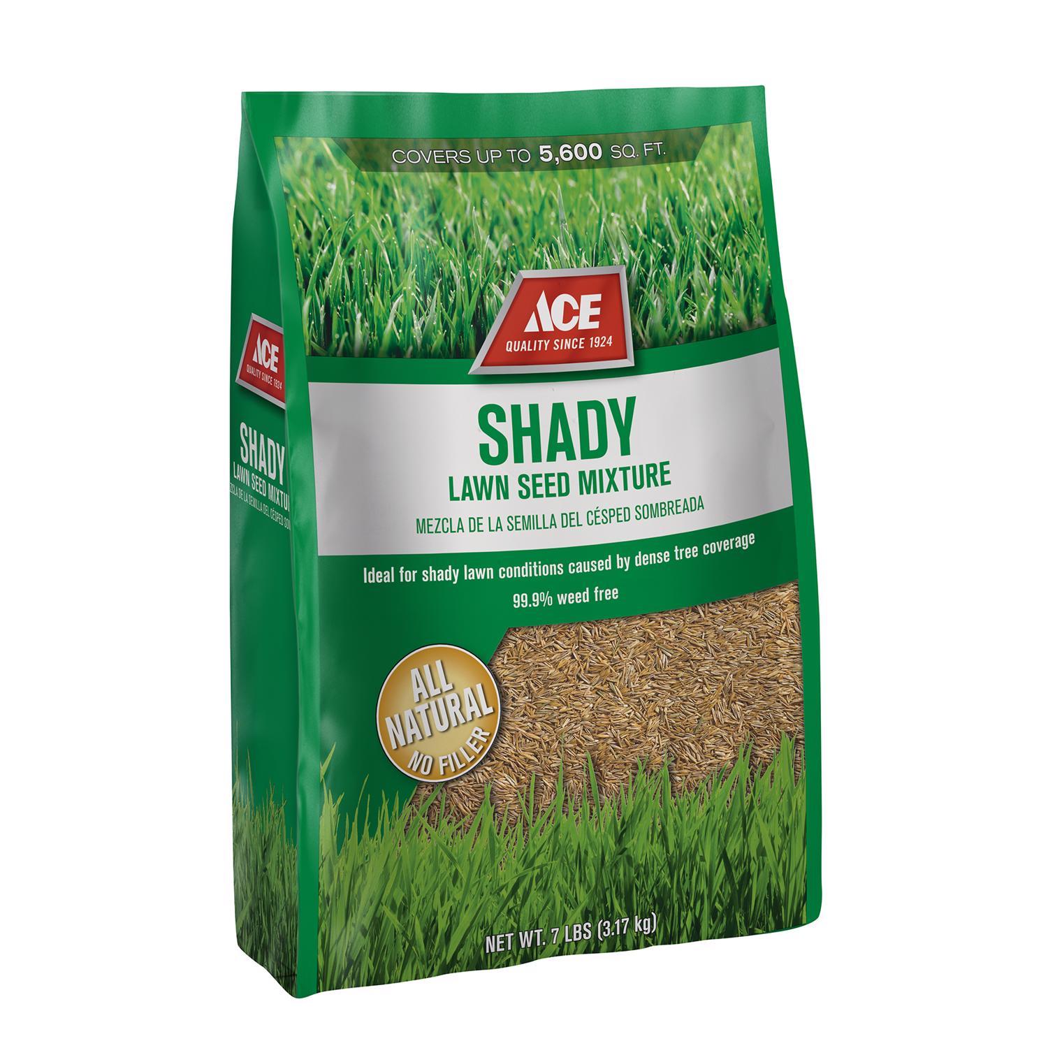 Ace Mixed Full Shade Grass Seed 7 lb Mfr# ACESHADY7N - Ace Hardware