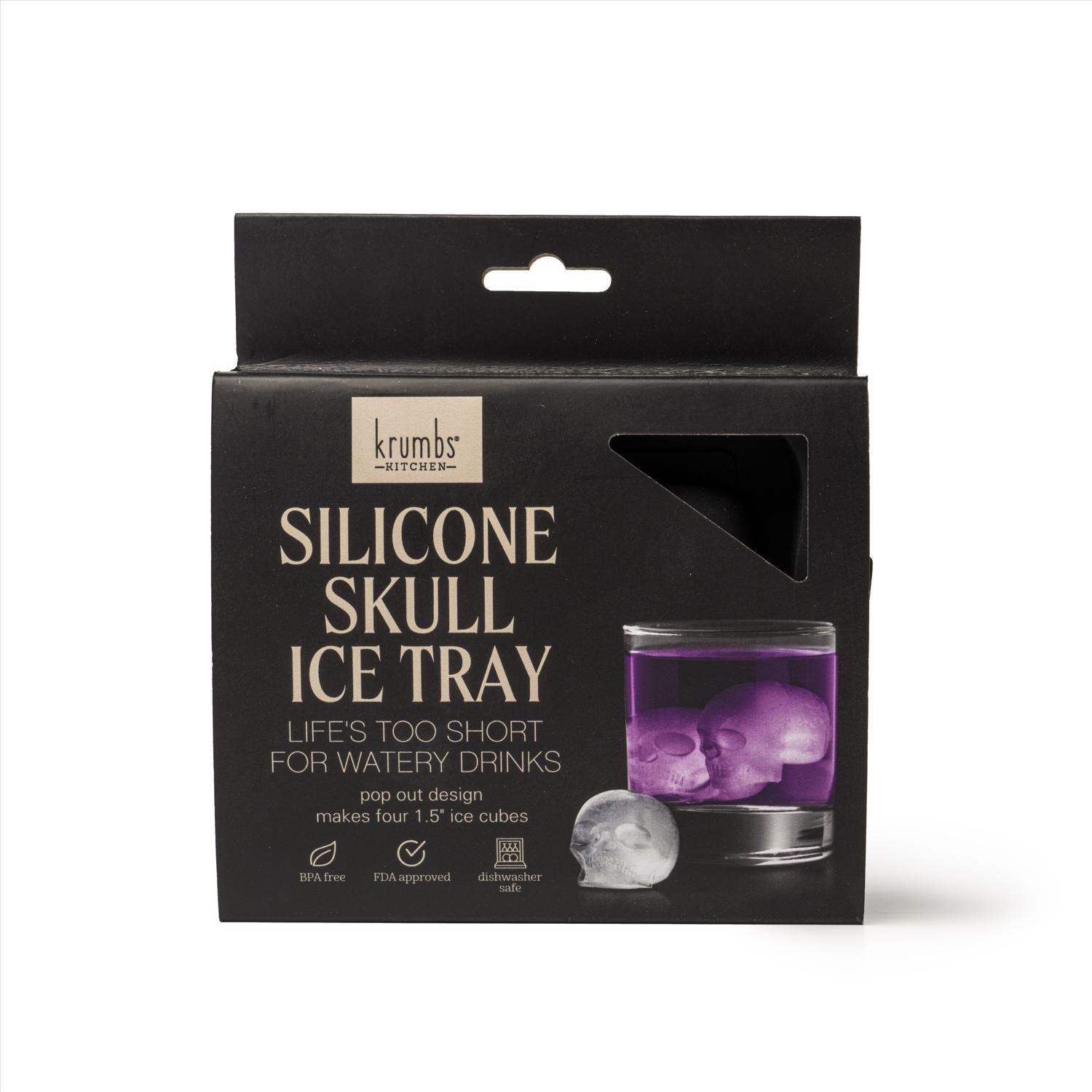 Krumbs Kitchen Silicone Skull Ice Tray - Thumbnail 4