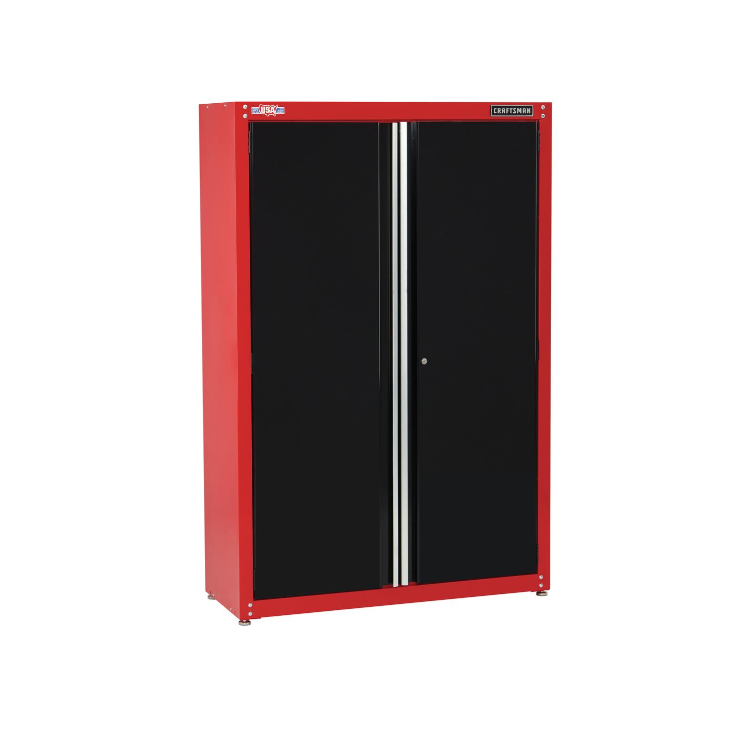 Craftsman 74 in. H X 32 in. W X 18 in. D Black/Red Steel Storage