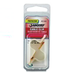 Jandorf 1/2 in. D X 1.6 in. L White Nylon Cable Clip