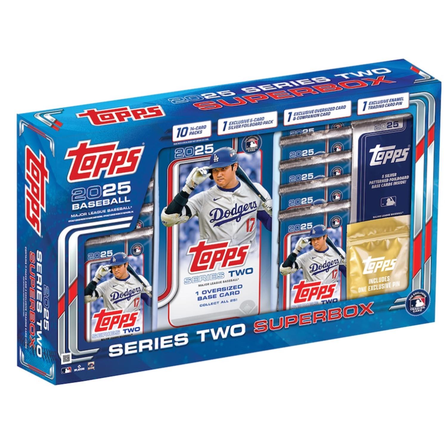 Topps 2025 Series 2 Baseball Super Box Trading Cards Mfr