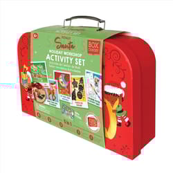Box Candiy Multicolored Totally Santa Holiday Workshop Hanging Decor