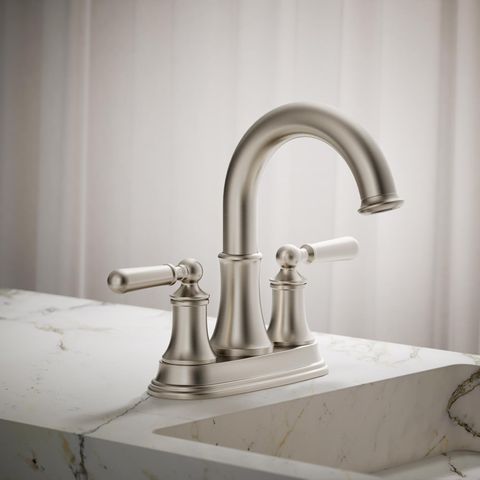 Kohler Facile Vibrant Brushed Nickel Traditional Centerset