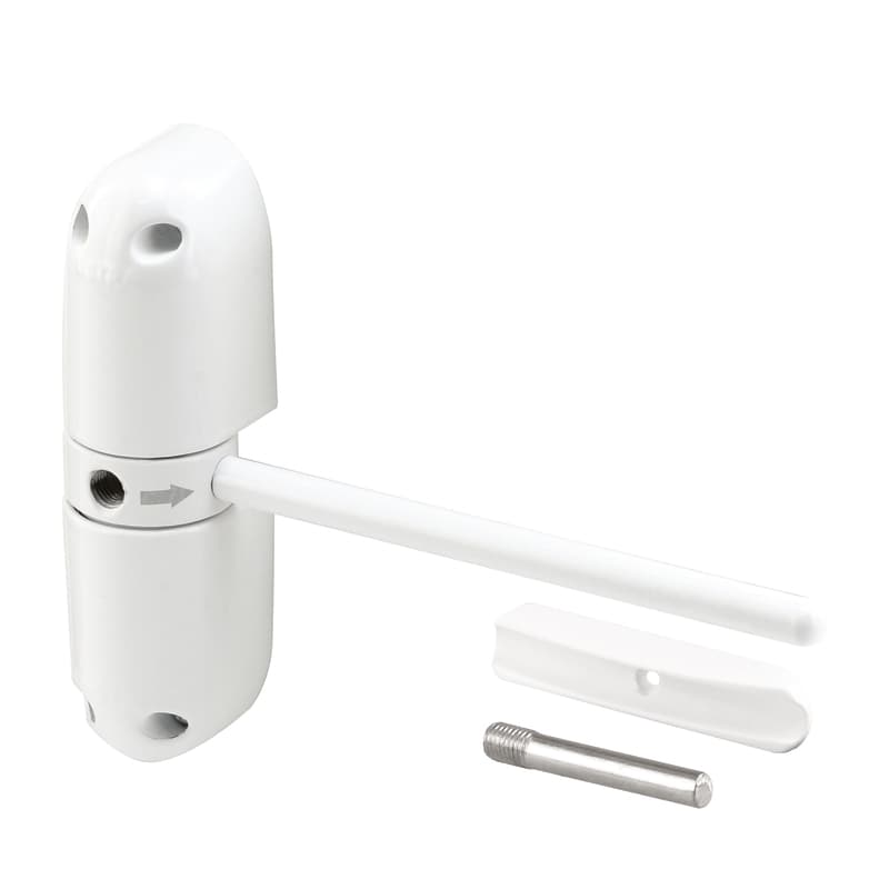 Prime-Line Zinc-Plated White Steel Hydraulic Door Closer Mfr