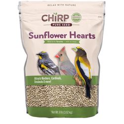 Chirp Pure Seed Sunflower Hearts Wild Bird Food 8 lb