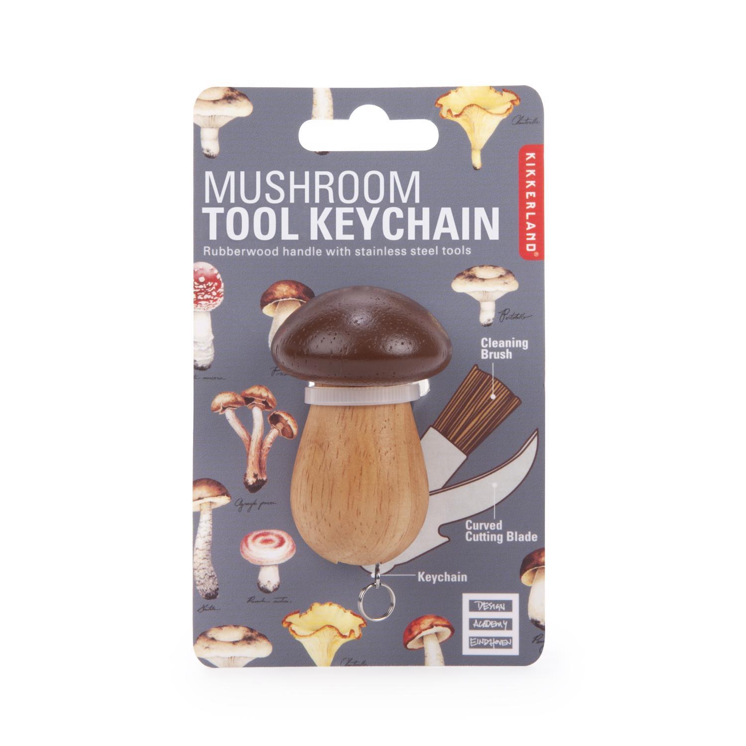 Kikkerland 4 in. D Stainless Steel Brown/Tan Mushroom