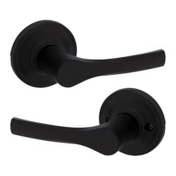 Kwikset Henley Matte Black Passage Lever
