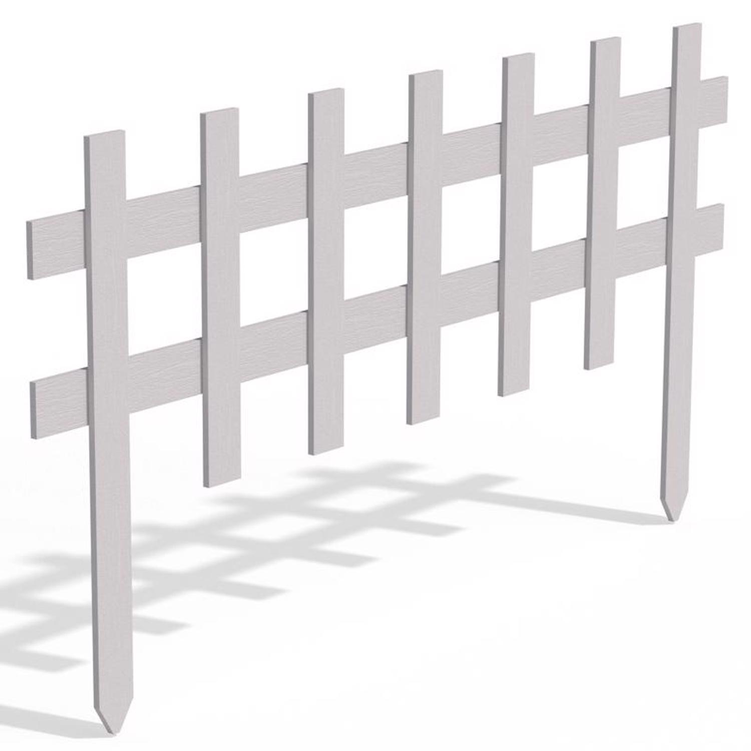 Greenes 3 ft. L X 18 in. H Wood White Garden Fence Mfr# RC75W - Ace Hardware, image size:1500x1500