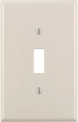 Leviton Almond 1 gang Nylon Toggle Wall Plate 1 pk