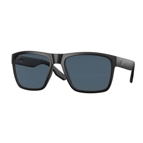 Costa Paunch XL Men's Matte Black Frame Gray 580P Lens Polarized